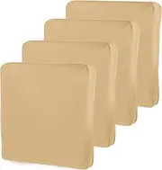 4Pcs Patio Seat Cushion Covers Waterproof Patio Chair Cushion Cover Replacement Outdoor Cushion Slicovers with Zipper Dust-Proof Patio Seat Cushion Slip Covers for Patio Garden Backyard 60x60x10cm US