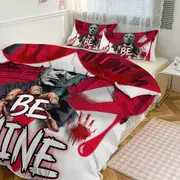 Bed Sheets g570 Michael Myers Print Bedding Set Pattern Duvet Cove Set 3 Pieces 1 Quilt Cover And 2 Pillowcases for Women Men Teens tq570 Bed Sheets