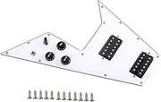 JOINPAYA 1 Set 3 Pickup Set Electric Guitar Parts Electric Guitar Pick Guards Pickguard Plate Guitar Pickguard Scratch Plate Electric Guitar Pickguard Hummingbird Pickguard White