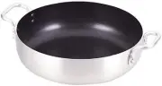Pearl metal two-handed pan Silver 22cm Tabletop pan that can also be used in th