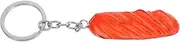 [SHERCHPRY] Creative Hot Dog Keychain Faux Sausage Keyring Decorative Mini Food Keychain Unique Charm