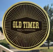RARE Old Timer Knives Knife 6" Decal Sticker Inside The Glass