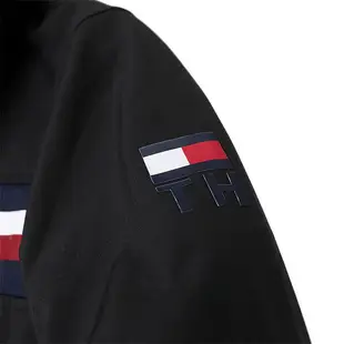 TOMMY HILFIGER (全新福利品) 男生防風夾克 立領外套 上班族 休閒夾克外套 黑色158AP520