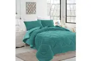 Ramesses Teddy Fleece Comforter Set Teal