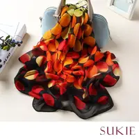 在飛比找momo購物網優惠-【Sukie】雪紡紗絲巾 漸層絲巾/繽紛彩色漸層氣泡50X1