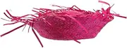 [ROMISBABA] Beach Caps Hats for Men Beach Hat Woven Hat Hat Woven Sun Hat Party Hat Summer Hat Woven Sun Shade Hat Rosy
