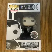 Funko Heroes Pop -83 BLACKEST NIGHT SUPERMAN- Gamestop exclusive - Original box
