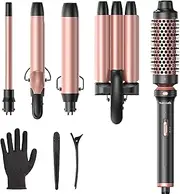 curling wand set 5 in 1 curling brush