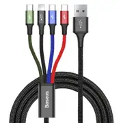 4 In 1 1.2M 3.5A Usb To 2 X Usb-C / Type-C + 8Pin + Micro Cable