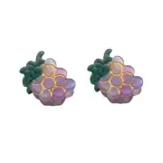 Fresh Mini Grape Hair ClipAcetate Hair ClipSmall Claw Clip for WomenPack of 2