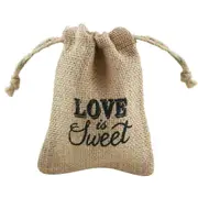 Love is Sweet Hessian Bag 14.5cm