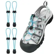 2 Pairs Elastic No Tie Shoe Laces Replacement Laces for Keen Sandal,Round