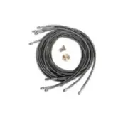 Adelaide Trailers Stainless Steel Flexi-Line Brake Line Set - Tandem Axle Tra...