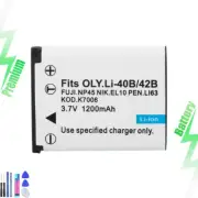 Battery for Casio NP-80 Exilim EX-ZS5 EX-ZS6 EX-ZS50 EX-ZS100 EX-ZS150 1200mah