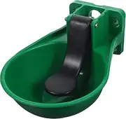 1pc Livestock Drinking Bowl Large Cast Iron Cow Bowl Copper Valve Automatic Bowl Style Water Feeder for Cattle Sheep Pig