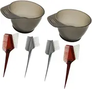 MERRYHAPY Salon Grade Hair Dye Kit 6pcs Set Bowls Combs No Mess Tinting Bowl Random Style