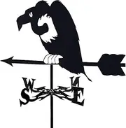 Wind vanes, Outdoor Garden Weathervane Weather Vane, Badger Hollow Carved Design Stainless Steel Wind Direction Indicators Weathercock for Backyard Roof Decoration