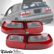 New Red & White Rear Tail Light Lamp For Honda Civic SR3 EG EG6 3Door 1992-1995