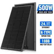 12V 500W Solar Panel Mono Fixed Battery Home Caravan Camping Charging Power