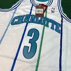 Sz L Rex Chapman Mitchell & Ness 1998 Charlotte Hornets HWC Swingman Jersey NEW