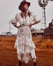 BNWT Zimmermann glassy wave midi dress size 2 RRP $3950