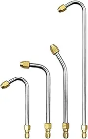 Extension Lance - Pressure Washer Wand | Angled Nozzle Attachment | Curved Extension Rod | Quick Connect | Precision Leakproof High Pressure Washer Angled Nozzle for Garden Patio Car Washing Home