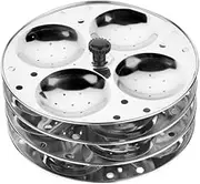 Non-Stick Stainless Steel Idli Maker Plate Stand – 3 Plates with Holes – Perfect for Home, Kitchen, and Restaurant – Pack of 1