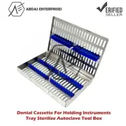 Dental Cassette For Holding Instruments Tray Sterilize Autoclave Tool Box