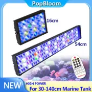 30-140cm Aquarium Light LED Marine Fish Tank Timer Remote Control 24hours Auto