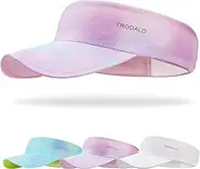 [Trodalo] Kids Sun Visor Hats for Girls Boys, Lightweight Cooling Stretchy Visor, Packable Sports Hat for Running, Tennis, Golf