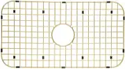 Starstar Sinks Protector Matte Gold 304 Stainless Steel Kitchen Sink Bottom Grid, Rack (26 L x 14-3/8 W)