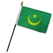 4"x6" Mauritania Stick Flag Table Staff Desk Table