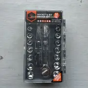 Torelli Socket & Bit Driver Set 52 Piece Kit With Storage Case Tool Set NEW