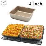 MINI SQUARE CAKE PAN 4 INCH DIY BREAD BAKING DEEP PIZZA DISH