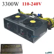 3300W 110-240V ATX PSU Power Supply Module For 12 GPU Card Mining 90% Efficiency