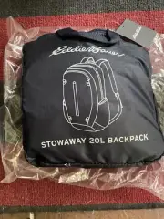 New With Tags Eddie Bauer Stowaway Backpack Bag 20L Packable NWT Stars Design