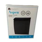 ARCHITECTURAL MAILBOXES 2594B-10 Aspen Mailbox Black New Wall Mount W/Lock Steel