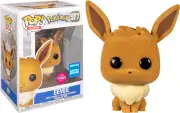 FLOCKED EEVEE Pokemon WONC 577 Funko Pop Vinyl New in Mint Box + Protector