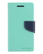 Fancy Diary Case for iPhone 13 mini - Mint/Navy