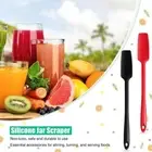 4 pcs Long Handle Silicone Scraper Silicone Jar Spatula Rubber Spatula Baking