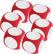 UPKOCH 6pcs Blank Dice Erasable DIY Game Tools for Family Parties Lightweight and Educational Props for Creative Activities and Fun Gatherings