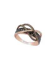 Le Vian Le Vian Exotics Gladiator 14K Rose Gold 1.10 ct. tw. Diamond Half-Eternity Cocktail Ring