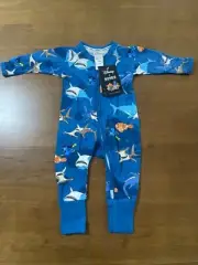BONDS BABY WONDERSUIT - FINDING NEMO - SHARK - BRUCE - SIZE 000