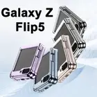 For Samsung Galaxy Z Flip 5 5G Case Electroplated Folding Shockproof Clear Cover
