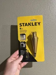 New Stanley 47-973 Plumb Bob With Lacquered Polished Brass, 8 Oz