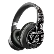 Headband Wireless Bluetooth Headset 5.0 Pluggable FM Graffiti Headset - B2