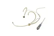 BravoPro MS118 Cardioid Theatre Headset Condenser Mic Beige with Lightweight Frame & 5mm Capsule - TA4F Mipro Connection
