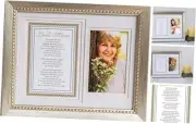 In Loving Memory Sentiment Memorial Picture Frame- Sympathy Gift for Silver