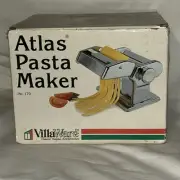 Atlas Pasta Maker No 170 Villaware by Mercado Hand Crank Excellent Condition