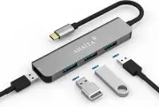 USB C Hub Docking Station USB Hub 4 in 1 with 4 USB 3.0 Ports Working Windows